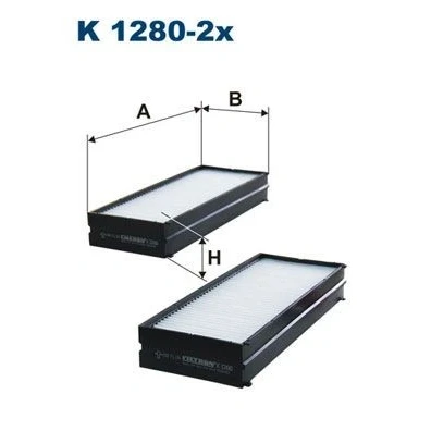 Bilde av FILTRON K 1280 2x Kupéfilter Partikkelfilter 258 100 38 HYUNDAI: Santa Fe I