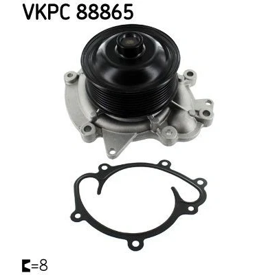 Bilde av SKF VKPC 88865 Vannpumpe Metall for vifteremdrift MERCEDES BENZ: C Klasse T modell, E Sedan, GLK