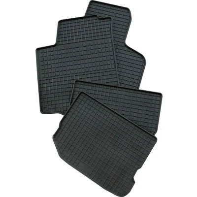Bilde av Petex 29012 Gulvmatte sett gummi foran og bak 4 svart