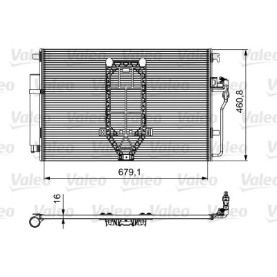 Bilde av VALEO 812502 Kondensator med tørker Aluminium 379 R 134a MERCEDES BENZ: Sprinter 3.5 T Van, Flatvogn lastebil/Chassis