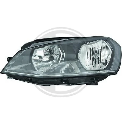 Bilde av DIEDERICHS HD Tuning Frontlykter venstre H15, H7 Halogen for høyrekjøring 2216981 VOLKSWAGEN: Golf 7