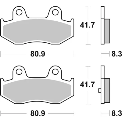 Bilde av TRW Sinter Maxi Scooter MCB746SRM Bremseklosser