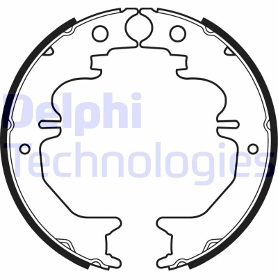 Bilde av DELPHI LS2053 Handbromsbackar TOYOTA: Land Cruiser Prado 90, 120, 150