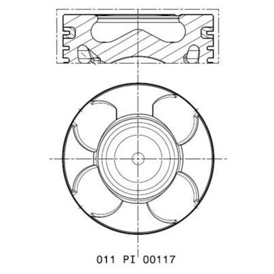 Bilde av Stempel MAHLE ORIGINAL 011 PI 00117 000