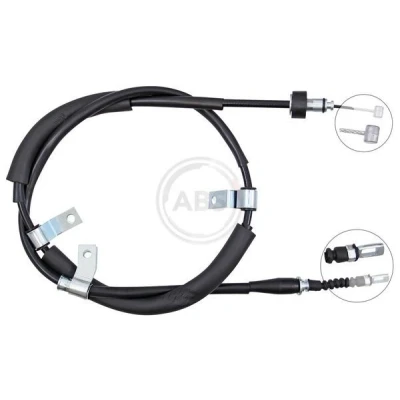 Bilde av A.B.S. K17318 Bremsekabel 1680 Skivebrems for høyre/venstre ratt KIA: cee‘d I Stasjonsvogn, Hatchback