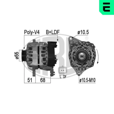Bilde av ERA 209143A Dynamo 14V 80A NISSAN: Note I