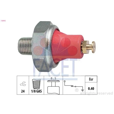 Bilde av FACET 7.0016 Oljetrykkbryter 1/8 GAS Made in Italy OE Equivalent TOYOTA: Corolla V Sedan, HIACE 4 Kasten, HILUX 5 Pick up