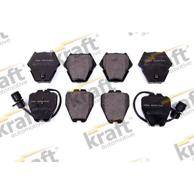 Bilde av KRAFT 6000392 Bremseklosser framaksel inkl. slitasjevarselkontakt AUDI: A8 D2, 100 C4 Avant, Sedan