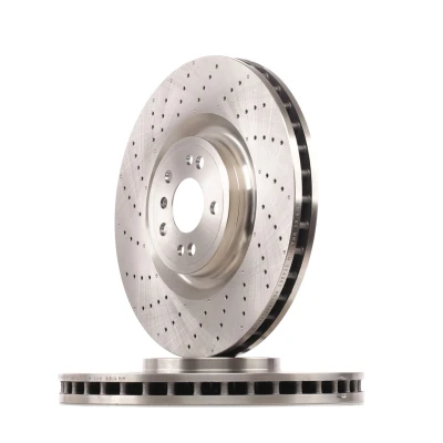 Bilde av BREMBO COATED DISC LINE 09.A960.21 Bremseskiver 375 36 5 perforert / ventilert belagt høy karbon med skruer MERCEDES BENZ: GL, GLS, ML Klasse