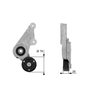 Bilde av GATES FleetRunner Micro V Kit T38304 Strammerull VOLVO: XC70 I Cross Country, V70 I, C70 Coupé