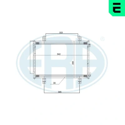 Bilde av Kondensator, klimaanlegg opel agila, suzuki splash, vauxhall agila mk ii OE 47 09 214, 93 194 055, 95310 51K00