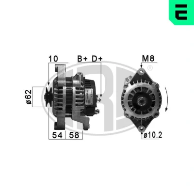 Bilde av Dynamo opel, vauxhall, vw OE 10 457 922, 10457922, 12 04 054