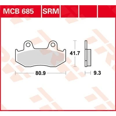 Bilde av TRW Sinter Maxi Scooter MCB685SRM Bremseklosser