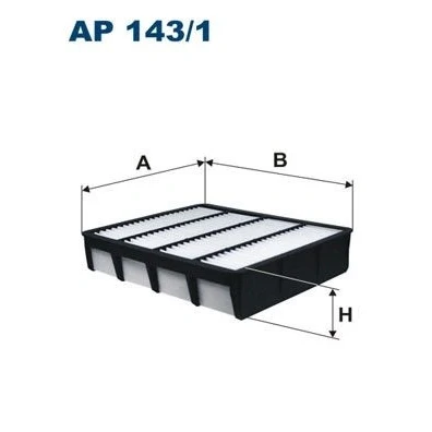 Bilde av FILTRON AP 143/1 Luftfilter 52,5 207 244 Filterinnsats TOYOTA: Land Cruiser Prado 120, 90, HILUX 6 Pick up