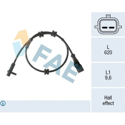 Bilde av Sensor, hjulturtall, Bakaksel, ford, 1761071, 1809603, 2094995, AY11 2C190 AA, AB, AC