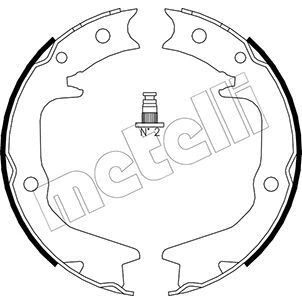 Bilde av Bremseskosett, parkeringsbrems, Bakaksel, chrysler,hyundai,mitsubishi,subaru, 58460 M2000, 58465 MB668906, MB668907, MB668908, MB