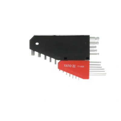 Bilde av YATO YT 5837 Vinkelskrutrekkersett 1/16&quot; 3/8&quot; Krom vanadium stål 12