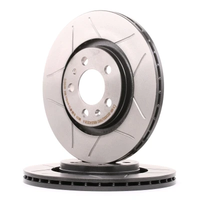 Bilde av BREMBO MAX LINE 09.7012.75 Bremseskiver 280 22 5 med sliss, innvendig ventilert belagt høy karbon skruer VOLKSWAGEN: Golf 4, New Beetle Cabrio