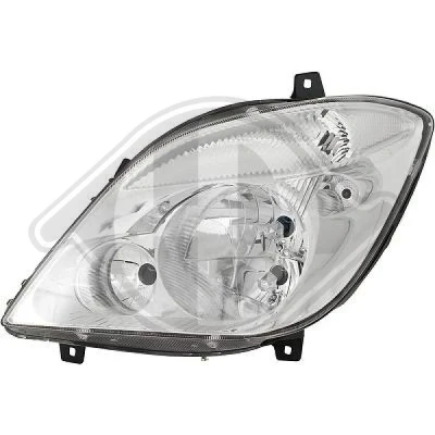 Bilde av DIEDERICHS 1663983 Frontlykter venstre H7/H7/H7 med tåkelykt MERCEDES BENZ: Sprinter 5 T Flatvogn lastebil/Chassis, 3.5 Van