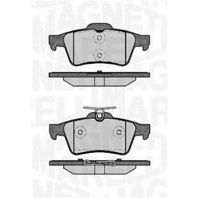 Bilde av MAGNETI MARELLI 363916060243 Bremseklosser ikke klargjort for slitasjeindikator FORD: FOCUS 3, Transit Connect V408 Van, KUGA 2, VOLVO: V40 Hatchback