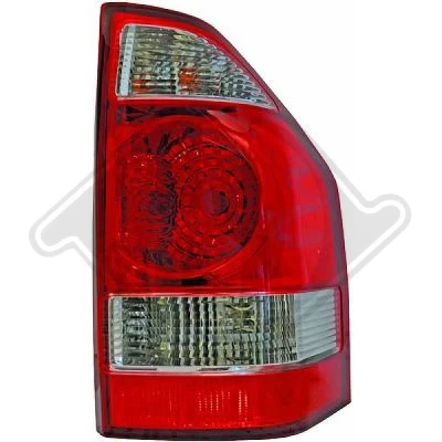 Bilde av DIEDERICHS 5844990 Baklykter høyre W21W, WY21W, W21/5W hvit, Rød MITSUBISHI: PAJERO 3