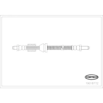 Bilde av CORTECO 19018772 Bremseslange 400