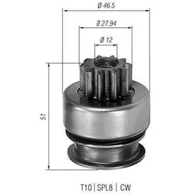 Bilde av MAGNETI MARELLI 940113020178 Lite tannhjul, starter