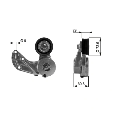 Bilde av GATES FleetRunner Micro V Kit T38317 Strammerull VOLKSWAGEN: Touareg II