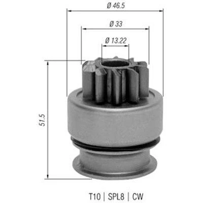 Bilde av MAGNETI MARELLI 940113020348 Lite tannhjul, starter