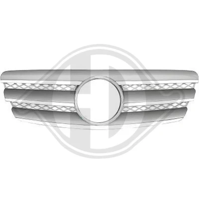 Bilde av DIEDERICHS HD Tuning 1615340 Radiatorgitter sølv, krom MERCEDES BENZ: E Klasse Sedan