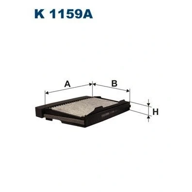 Bilde av FILTRON K 1159A Kupéfilter Karbonfilter 325 200 44 SAAB: 9 5 Stasjonsvogn, Sedan