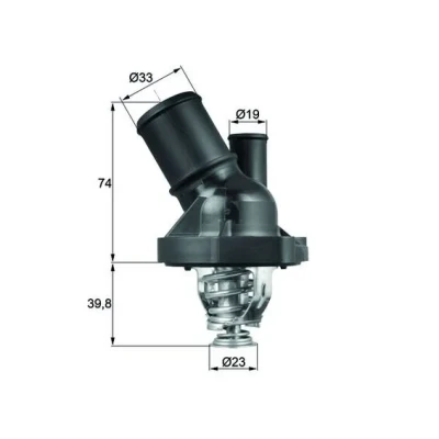 Bilde av Termostat MAHLE ORIGINAL TI 200 82