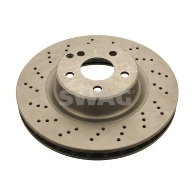 Bilde av SWAG 10 92 1086 Bremseskiver framaksel 330 32 5 112 perforert / ventilert belagt MERCEDES BENZ: S Klasse Sedan