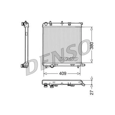 Bilde av DENSO DRM21026 Radiator Aluminium 409 380 27 CITROËN: C3 I Hatchback