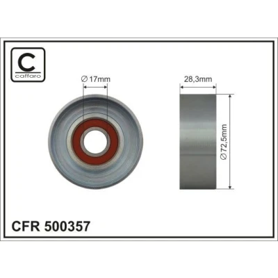 Bilde av Styrerulle, kilereim CAFFARO 500357