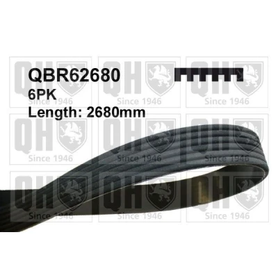 Bilde av QUINTON HAZELL QBR62680 Kileribberem 2680 6 AUDI: A8 D2, A6 C5 Avant, Sedan