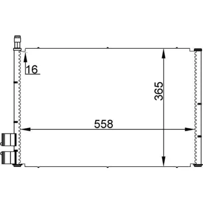 Bilde av MAHLE ORIGINAL AC 298 000S Kondensator uten tørker 12 11,8 534