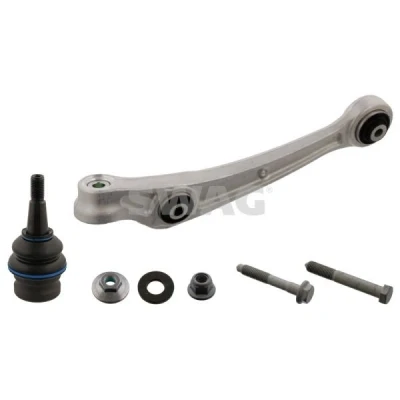 Bilde av SWAG 30 94 0413 Bærebru med tilleggsmateriale støtte / styreledd, lager framaksel venstre, nede, foran Casterstag Aluminium AUDI: A6 C7 Sedan