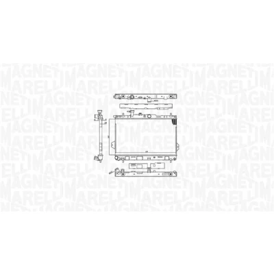 Bilde av MAGNETI MARELLI 350213110400 Radiator 360 618 26 Kjøleribber loddet