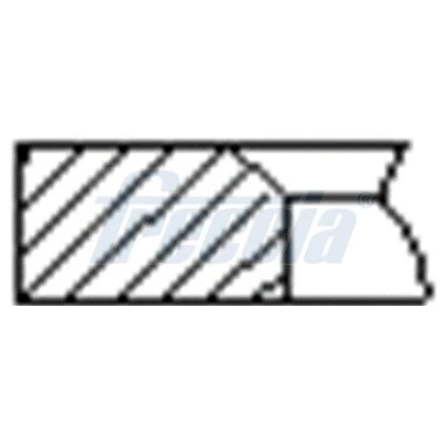 Bilde av FRECCIA FR10 384350 Stempelringsett 80,5 50 RENAULT: CLIO 2, MEGANE 2 Coupe Cabriolet