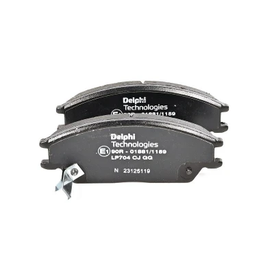 Bilde av DELPHI LP704 Bremseklosser med akustisk slitasjevarsel antihyle blikk uten tilbehør HYUNDAI: Getz, ACCENT 1, 2