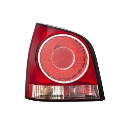 Bilde av HELLA 2VA 965 303 071 Baklykter venstre P21/4W, P21W, PY21W, R5W 12 transparent, Rød med lyspære pæreholder VOLKSWAGEN: Polo IV Hatchback