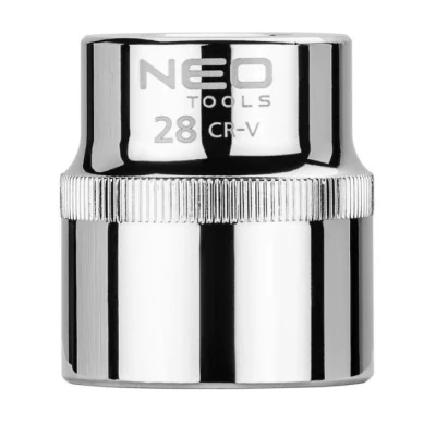 Bilde av NEO TOOLS 08 028 Pipenøkkelinnsats 1/2 3124 28 mm Krom vanadium stål SuperLock