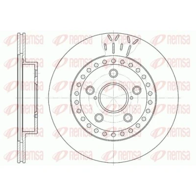 Bilde av REMSA 6561.10 Bremseskiver framaksel 302, 302 18 5 ventilert TOYOTA: RAV4 I SUV