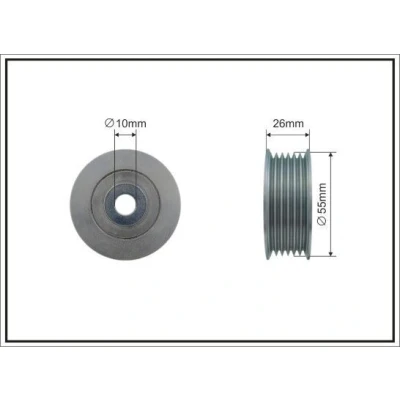 Bilde av Løpehjul, kilerem, mitsubishi asx, lancer viii, sportback outlander iii, 1341A042, 16 076 643 80, 114 236 1607664380
