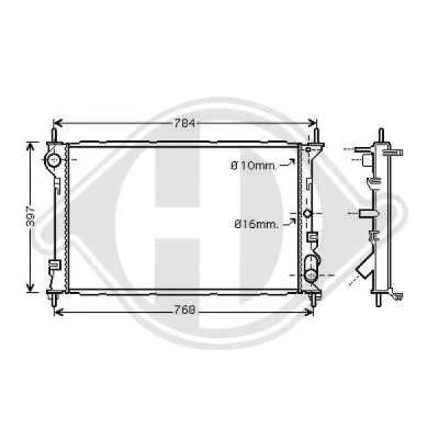 Bilde av DIEDERICHS DCM2094 Radiator 700 385 24 Climate