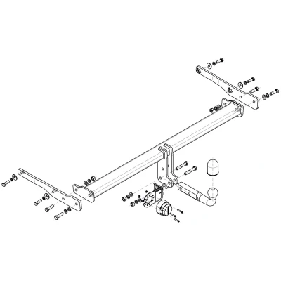 Bilde av Tilhengerfeste, standard vw touran (5t1),