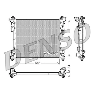 Bilde av Radiator, motorkjøling, chrysler grand voyager v, lancia minibus, minivan, 4677755AA, 4677755AF, K04677755AA, K04677755AF