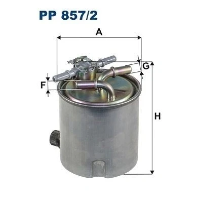 Bilde av FILTRON PP 857/2 Drivstoffilter ledningsfilter 10 NISSAN: Qashqai / Qashqai+2 I, X Trail