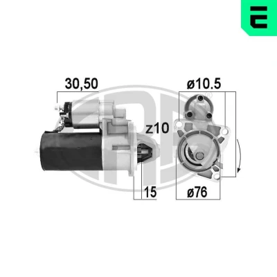 Bilde av ERA 220919A Starter 12 1,4 10 FORD: Sierra Mk2 Sedan, SCORPIO 1, Transit Mk5 Van